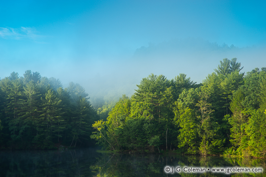 Veiled Realm of Black Rock (Black Rock Pond at Black Rock State Park, Watertown, Connecticut)
