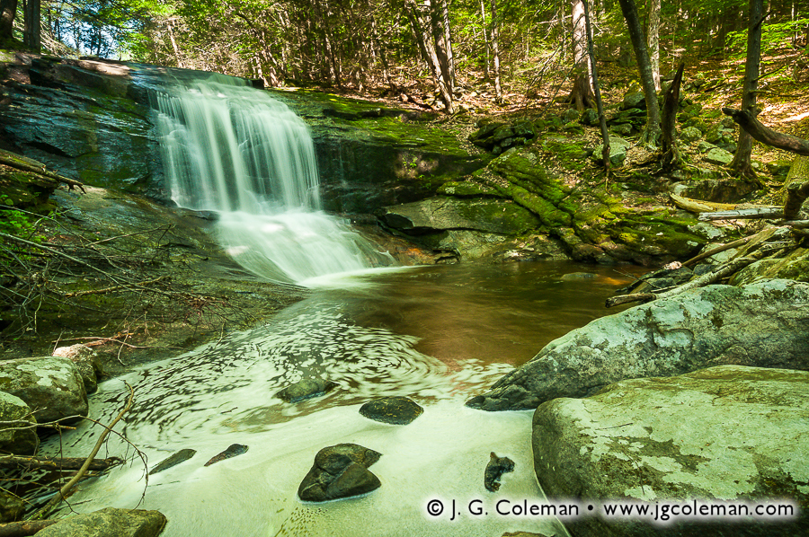 On the Flank of Pony Mountain (Chapel Falls, Chapel Brook Reservation, Ashfield, MA)