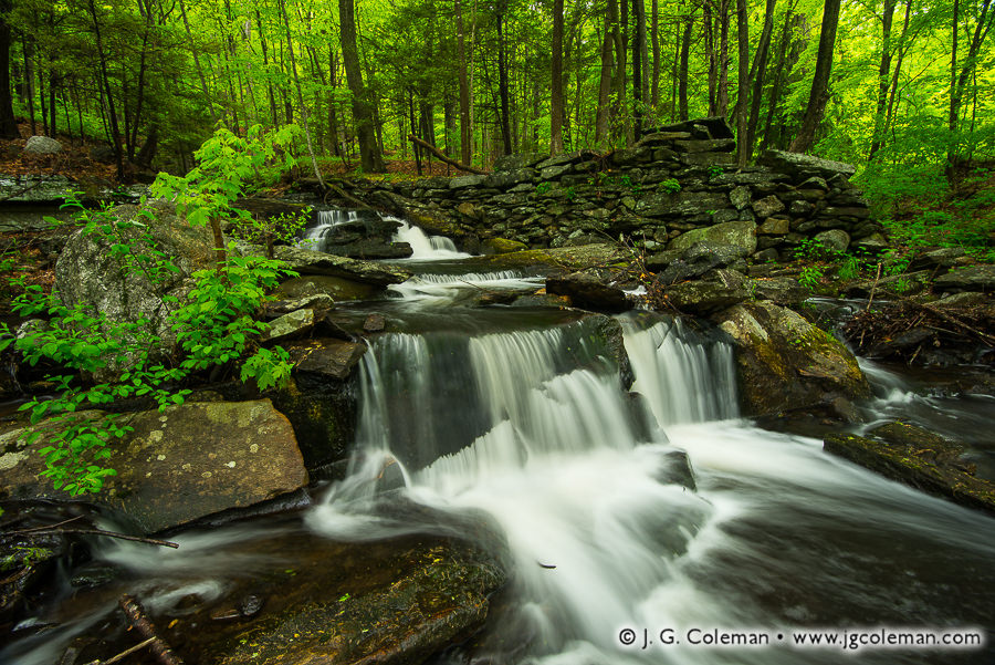 Tylerville Cascades (Clark Creek Falls on Clark Creek, Haddam, Connecticut)