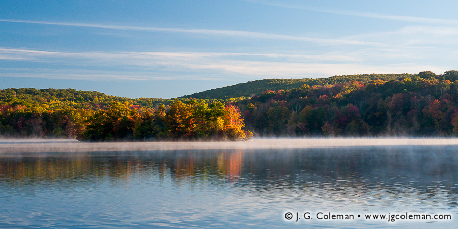 Lakewood Shimmering (Great Brook Reservoir at Lakewood Park, Waterbury, Connecticut)
