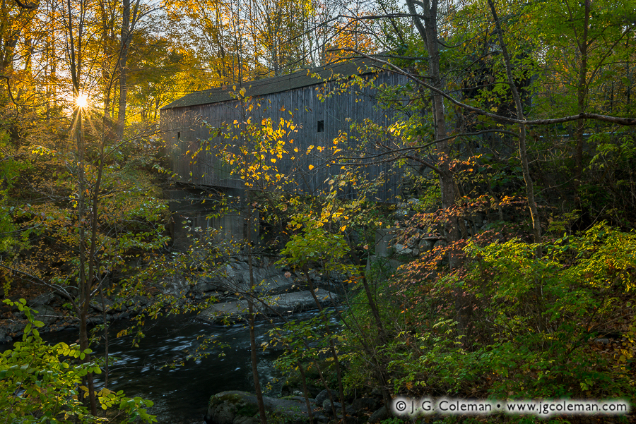 Autumn at Bull's Crossing (Bull's Bridge over the Housatonic River, Kent, Connecticut)