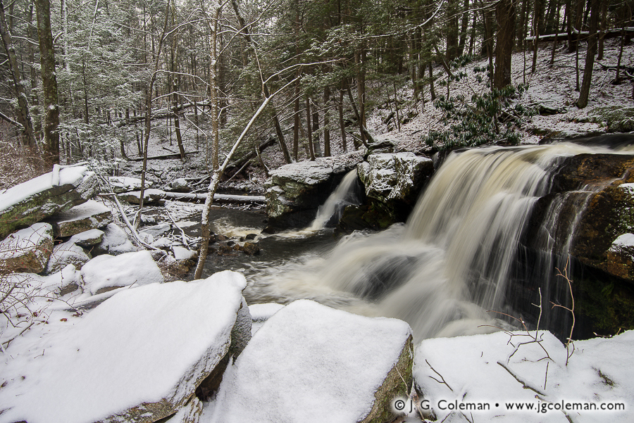 Northfield December (Knife Shop Falls, Litchfield, Connecticut)
