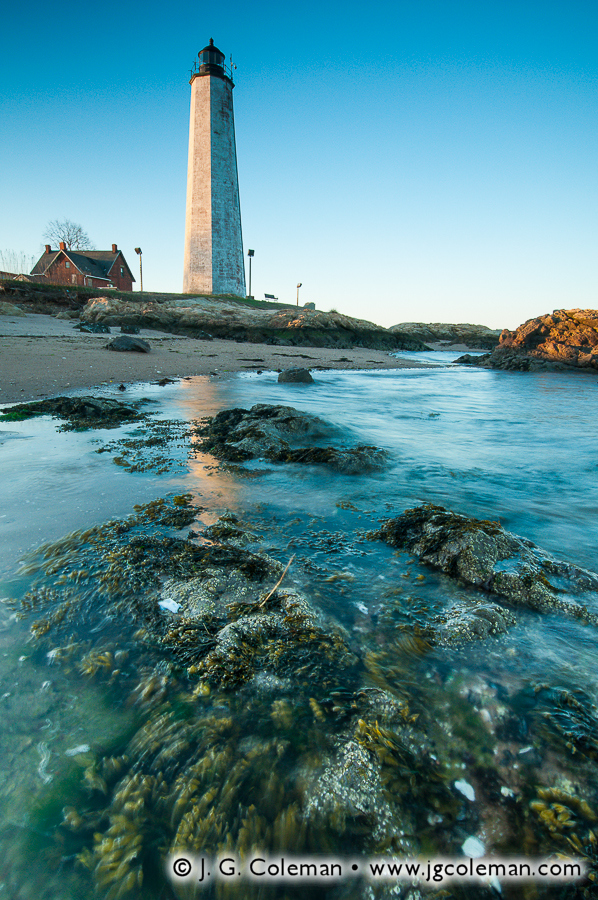 Morning on Lighthouse Point (Lighthouse Point Park, New Haven, Connecticut)
