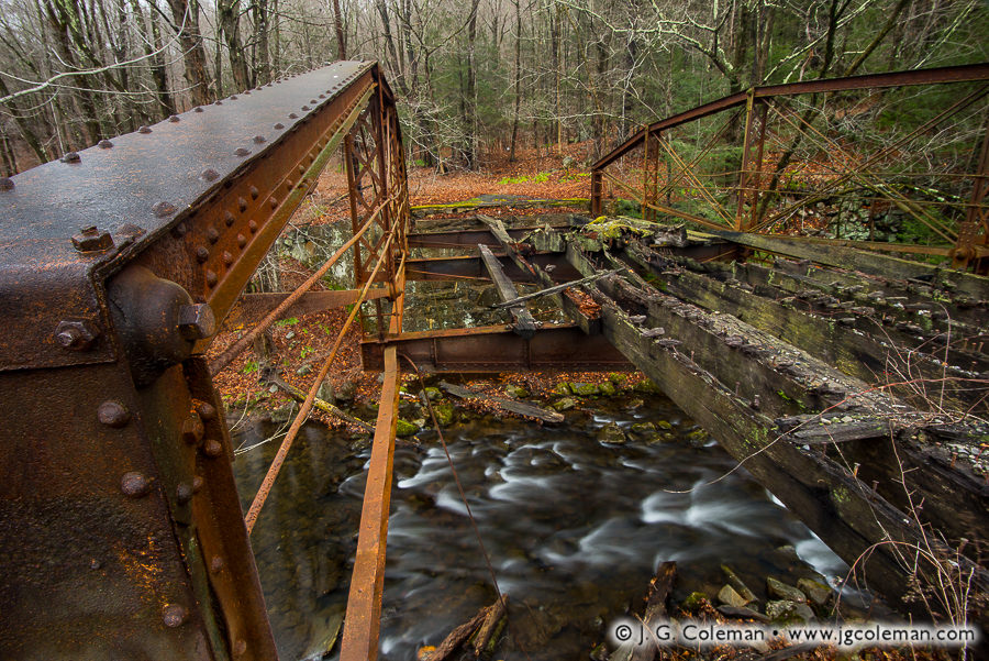 Iron Relic of Waterville (Old Sheffield Street Iron Bridge, Mattatuck State Forest, Waterbury, Connecticut)