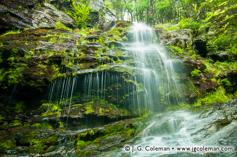 Falls on Mount Everett (Race Brook Falls, Mount Everett State Reservation, Sheffield, MA)
