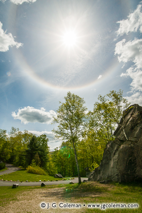 Halo Over North Adams (Natural Bridge State Park, North Adams, Massachusetts)