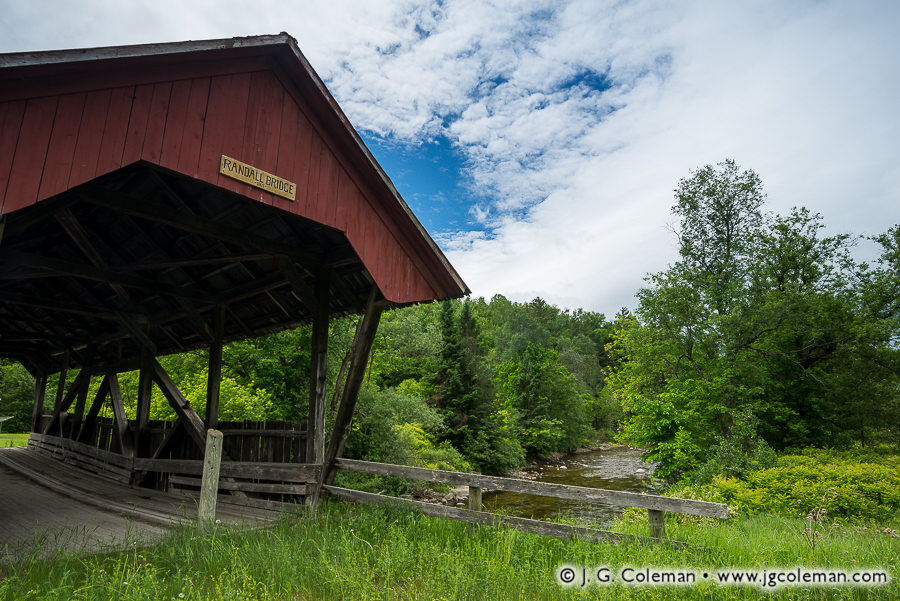 Randall Crossing at Lyndon (Randall Covered Bridge over the East Branch of the Passumpsic River, Lyndon, Vermont)