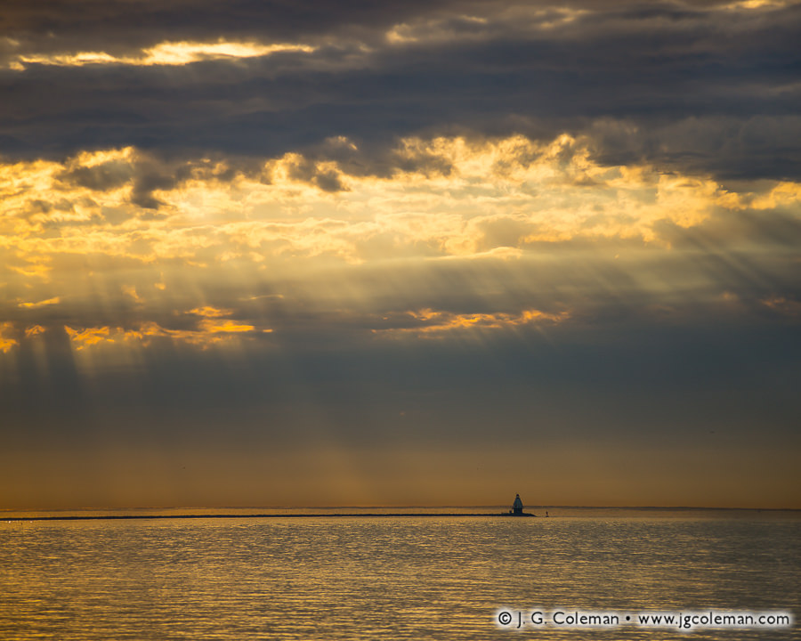 Southwest Ledge from Afar (Southwest Ledge Light, New Haven, Connecticut)