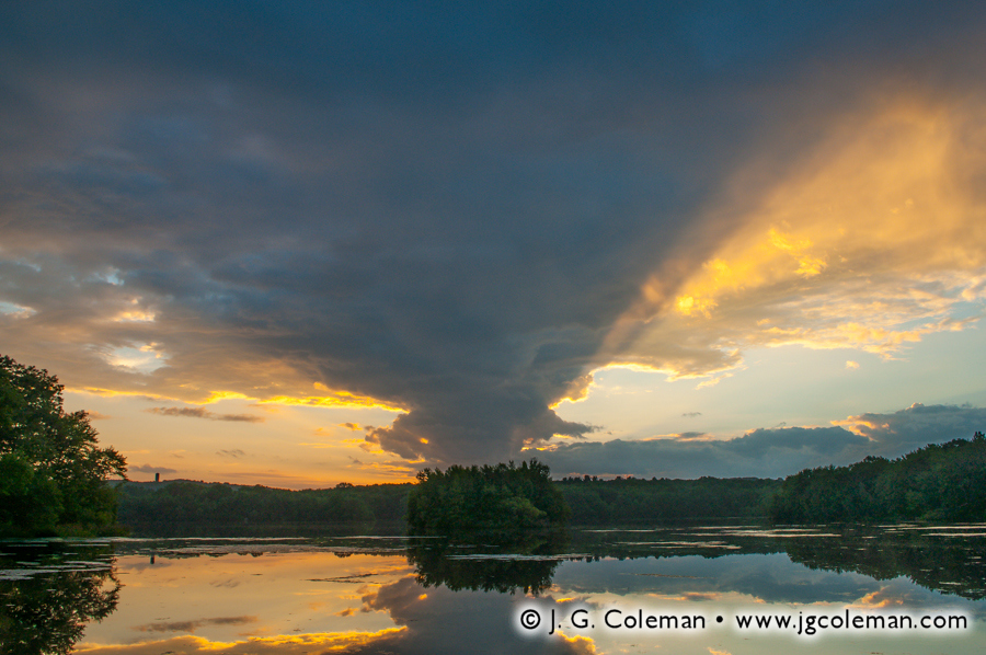 Sunset Over Wolcott (Scovill Reservoir, Wolcott, CT)