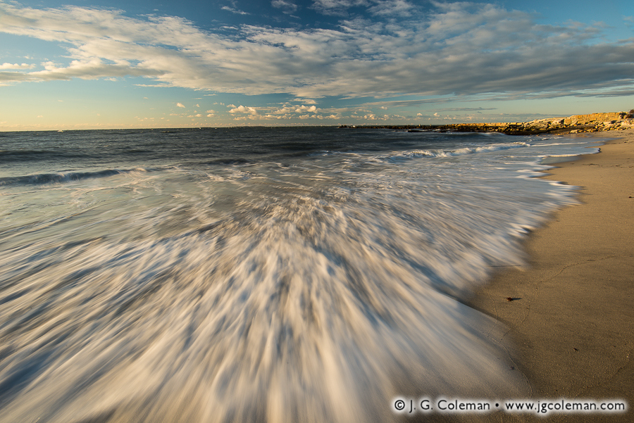 Seaside Rush (Long Island Sound at Seaside State Park, Waterford, Connecticut)
