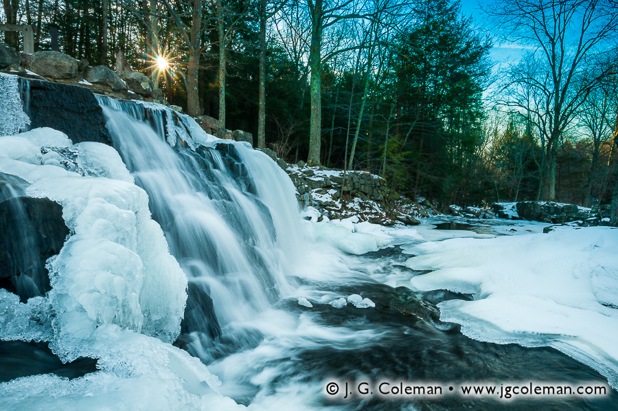 Winter on the Eightmile (Southford Falls State Park, Southbury, Connecticut)