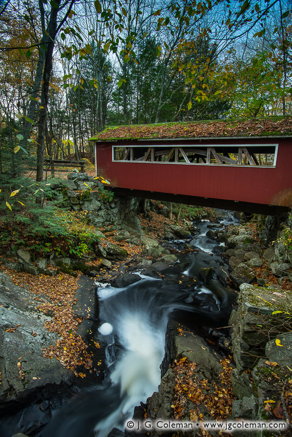 Eightmile Crossing (Covered Bridge at Southford Falls State Park, Southbury & Oxford, Connecticut)