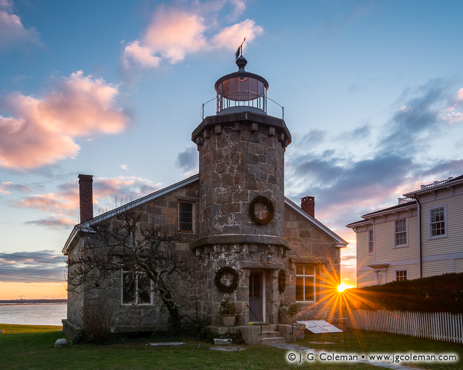 First Light at Stonington Harbor (Stonington Harbor Lighthouse, Stonington, Connecticut)