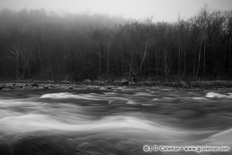 Angry Farmington (Farmington River at Tariffville Gorge, Simsbury, Connecticut)