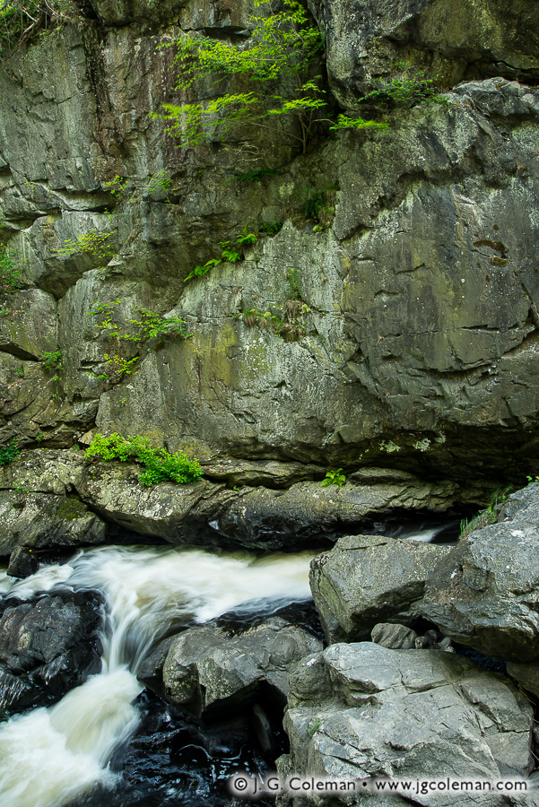Cliffs of Lament (Indian Leap Gorge and Yantic River, Norwich, Connecticut)
